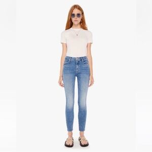 MOTHER High Waisted Looker Ankle in‎ On The Road size 27